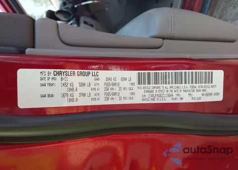 2012 Jeep Grand Cherokee Laredo from USA, damaged, VIN 1C4RJFAG6CC115644